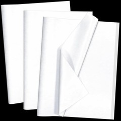 500 Sheets 14″x20″ 20″x 30″ White Wrapping Tissue Paper Bulk for Gift Bags White