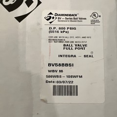 DiamondBack BV58BBSI Series Ball Valve Full Port 5/8-inch SWEAT Made in USA