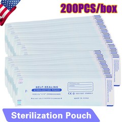 200 3.5″ x 10″ Self-ing Sterilization Pouches for Autoclave MD