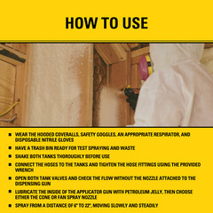 Stanley F994C Spray Foam 1 Kit (600 Board Feet) Closed Cell Class A Fire Rated
