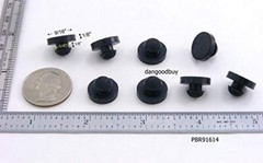 Fits 1/4″ Hole – 9/16″ Diam – 1/8″ Panel Thickness – Push-in Stem Rubber Bumper