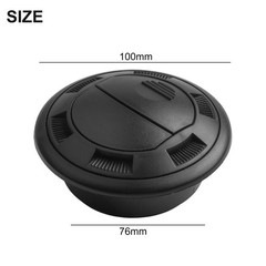 Closeable Diesel Heater Duct Vent Outlet Enhance Airflow Easy To Install Black