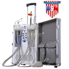 Unidad de suministro dental portátil Compresor de aire de tratamiento turbina 4H
