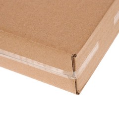 10Pcs Portable Khaki Corrugated Cardboard Boxes for Shipping and Storage Needs