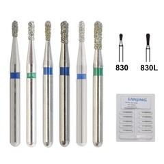 Wave Dental Carbide Bur FG Diamond Burs Football Pear Round End Taper High Speed