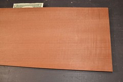 Makore Raw Wood Veneer Sheet 11 x 31 inches 1/42nd thick C6776-8