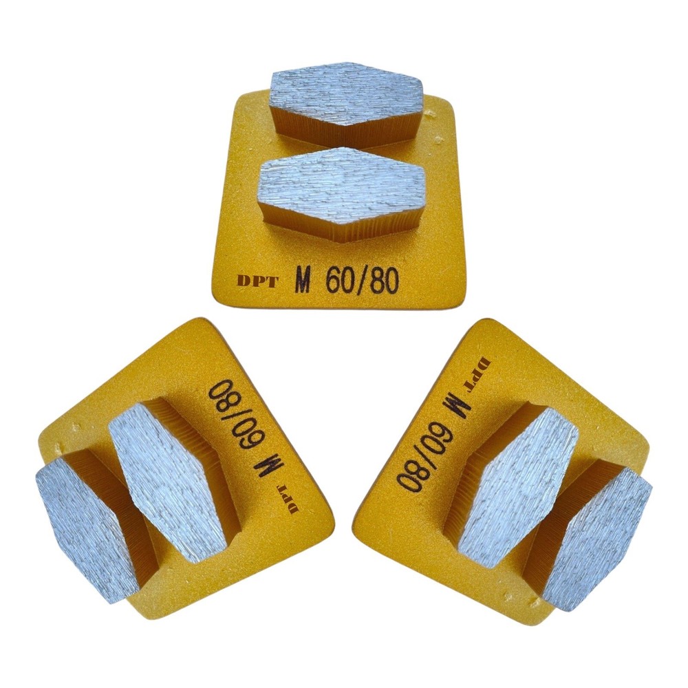 3 Pack Grinding Discs for Husqvarna PG Concrete Grinders Medium Bond 60/80 Grit