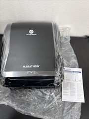 Marathon Mechanical No Touch Paper Towel Dispenser, Black