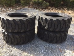 4 NEW 10-16.5 Skid Steer Tires -10X16.5 – fits Bobcat