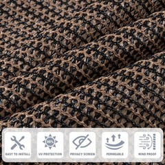 Cool Area Sun Shade Cloth with Grommets 8×10 FT Shade Panel Shade Tarp Screen…