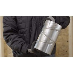 12 in. 90-Degree Round Adjustable Elbow