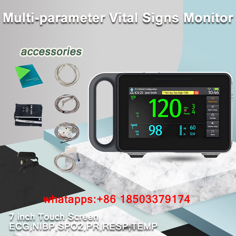 slim portable for medical use，E7 Monitor: multi-paramet monitoring, smart alarm