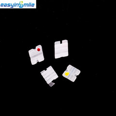 10Packs EASYINSMILE Dental Ceramic Brackets Clear Brace Roth 022 3 4 5W/hook