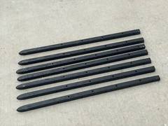 Sandbaggy 5/8″ x 18″ Square Steel Concrete Form Stakes w/ Nail Holes – Rebar Pin