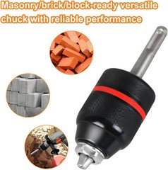 1/2-Inch HA3JAW Keyless Chuck for Bosch SDS-Plus Hammers, 3-Jaw Self-Tighten Dri