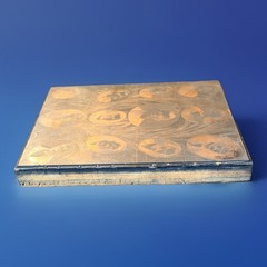 Antique Copper Printing Plate Portrait Collage Letterpress Print Block c1900