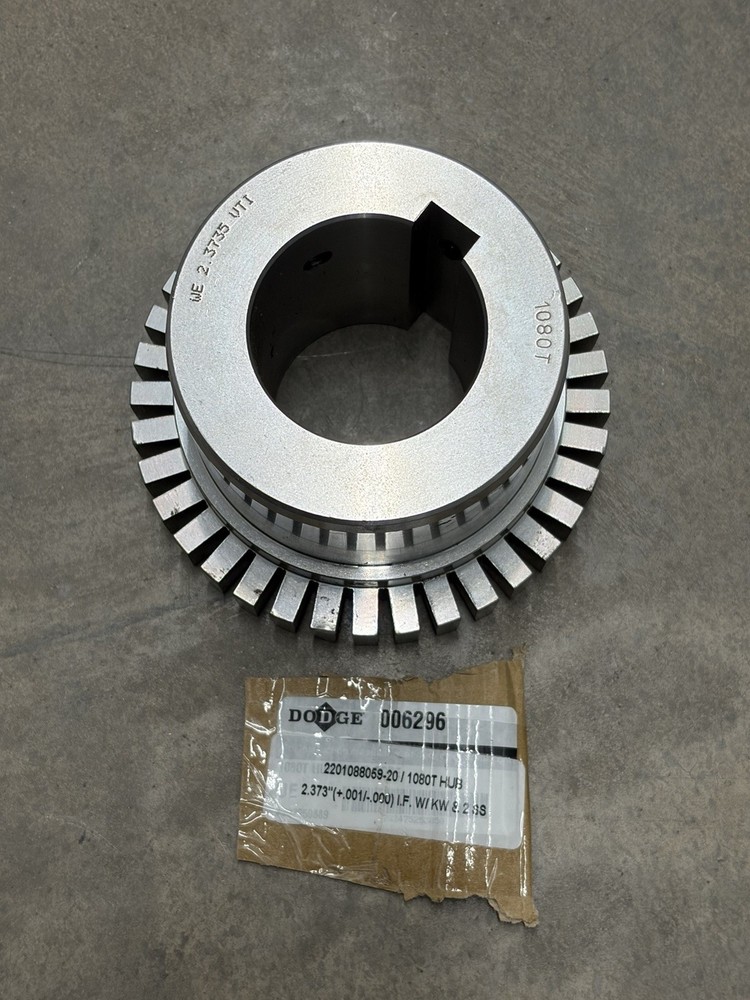 Dodge 006296 1080T Grid Coupling Hub 2.373” Finished Bore w/ Keyway NEW