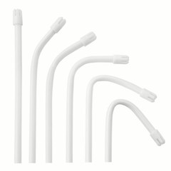 500(5 Bags) WHITE/WHITE Dental Saliva Ejectors Evacuator Disposable Suction Tips
