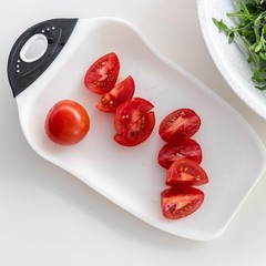 Dexas Chop & Scoop Cutting Board with Non-Slip Feet, 6.5 x 10.5 Inch, BPA-Fre…