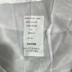 3 pk Rugged Quality Coveralls Disposable With Booties & Hood Made in USA L-XL
