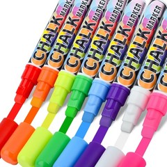 1 Count (Pack of 8), Red, Yellow, Orange, Blue, White, Pink, Purple, Green