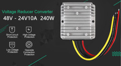 DC 48V Step Down to 24V 10A 240W Voltage Regulator Power Converter Buck Reducer