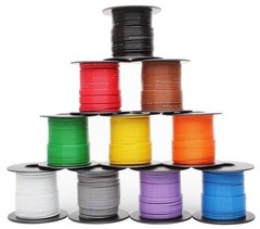 5 colors 15ft each Mil-Spec high temp wire cable 20 Gauge Tefzel M22759/16-20