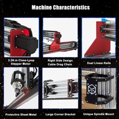 BULKMAN3D OXMAN CNC Router 5 Axis DDCSV4 Offline Control Wood Engraving Machine