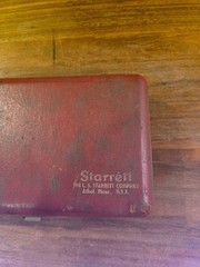 LS STARRETT No. 196 Universal Dial Test Indicator Set in Padded Case Vintage USA
