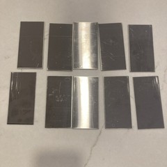 16 gauge 1/16 Stainless steel plate 304 brushed finish 10 pcs 2×4