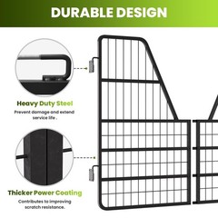 Horse Stall Guard 52″×42″ Horses Ponies Stables Heavy-Duty Coated Steel Horse