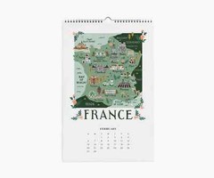 Anthropologie Rifle Paper Co. World Traveler 2022 Calendar 12 PRINTS Travel