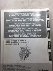 Kubota Diesel Engine Operators Manual See Models In Description