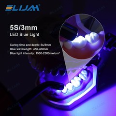 Dental Wireless Cordless LED Cure Curing Light Lamp 2000mw 5W Tool Resin Cure