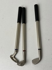 Golf Bag Shaped Pen Pencil Holder W Clubs As Pens Black Red Blue