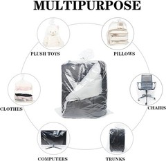 5 Pack 32*42 inches Clear Plastic Storage Bags Dustproof Moistureproof Jumbo …