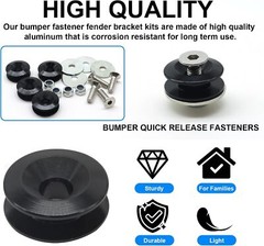 8PCS Bumper Quick Release Quick Release Bumper Clip Front Rear Bumper Fastener