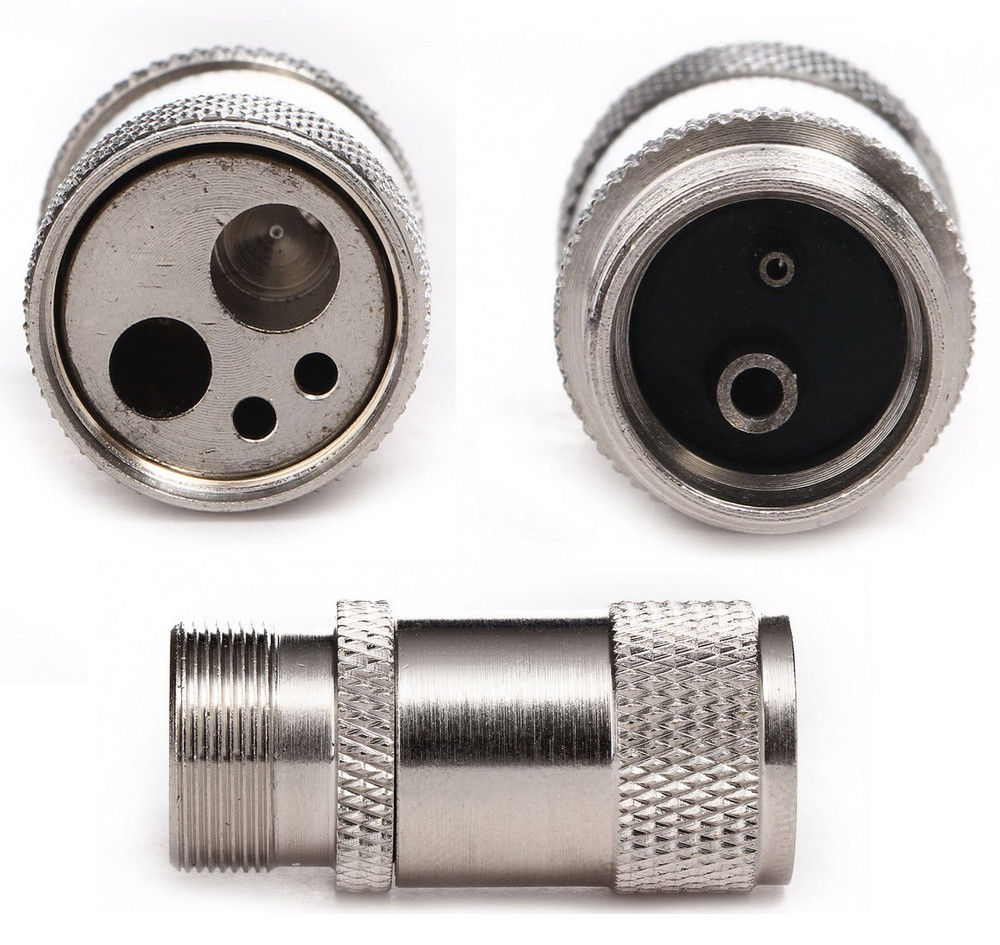 2pcs High Speed Handpiece Adapter Holes Changer Borden 4-Hole to 2-Hole