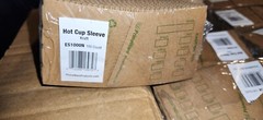 10 Packs of 100 Disposables Kraft Paper Hot Coffee Cup Sleeves, Case of 1000