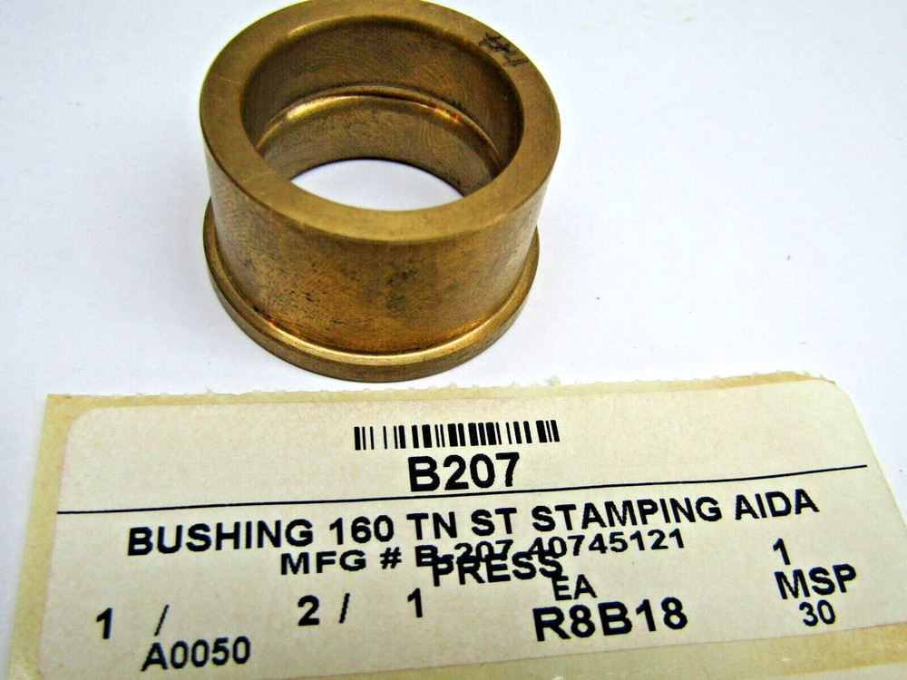 B207 Flanged Bushing 25mm X 33mm X 20mm Brass 36mm x 3mm Flange 407-45121 Aida