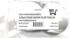 (4) 1/2 ID x 3 OD Stainless Steel Fender Washer Large OD (Extra Thick 1/8″)
