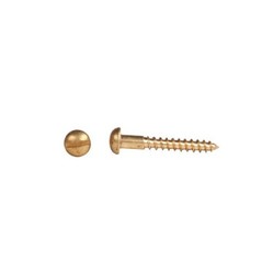 #0 x 1/2″ ROUND HEAD SLOTTED, BRASS, WOOD SCREWS, SELECT QTY