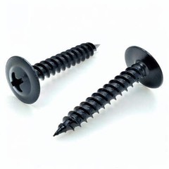 500 Qty #8 x 1″ Black Phillips Modified Truss Head Wood Screws (BCP1109)