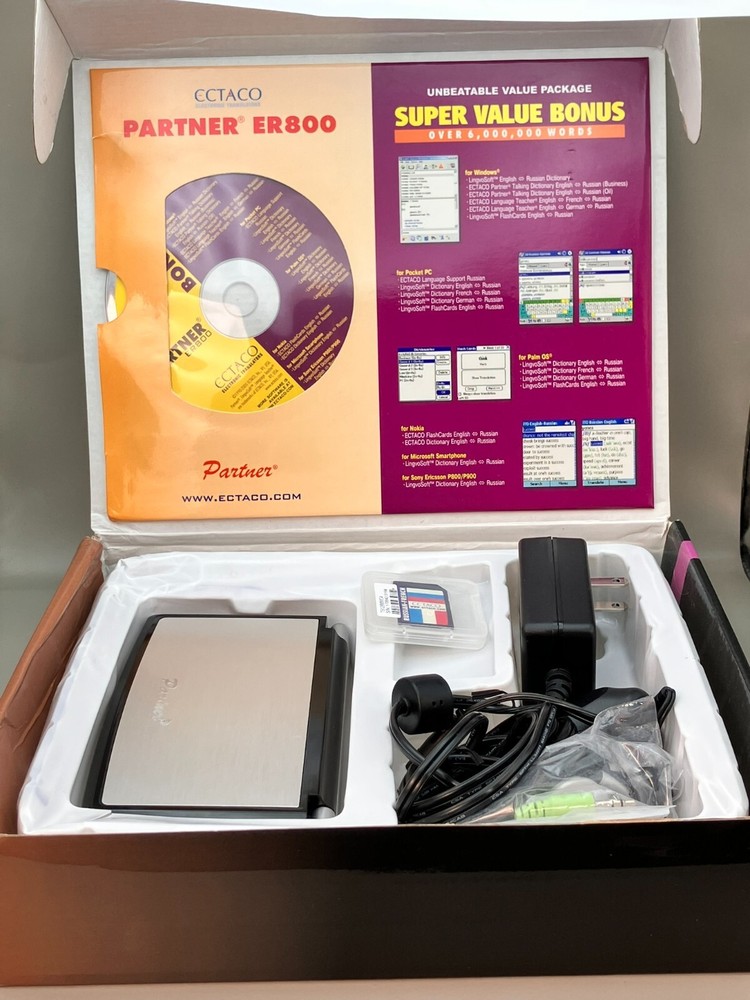 Ectaco ER800 Partner Talking Dictionary Audio Phrasebook English/Russian