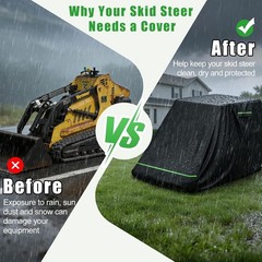Waterproof Skid Steer Cover for Bobcat, Caterpillar, Kubota