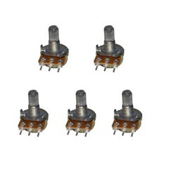 5 Pcs B50K 50K Potentiometer knob Linear WH148 3Pin 15mm SHAFT