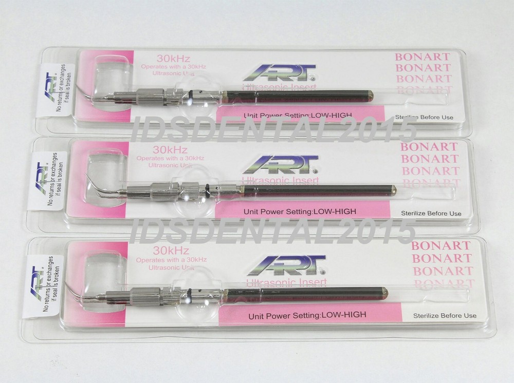 3 PCS Dental Cavitron Ultrasonic Insert 30kHz P-10 Tip Universal BONART NEW