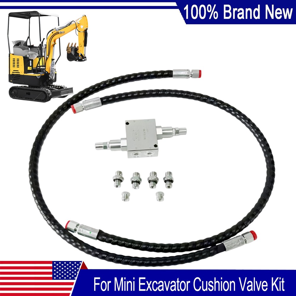 For Chinese Mini Excavator Cushion Valve Kit Complete For Swivel Motor Assembled