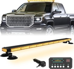 45.5″ LED Roof Top Strobe Light Bar Emergency Warning Light Magnetic Double Side