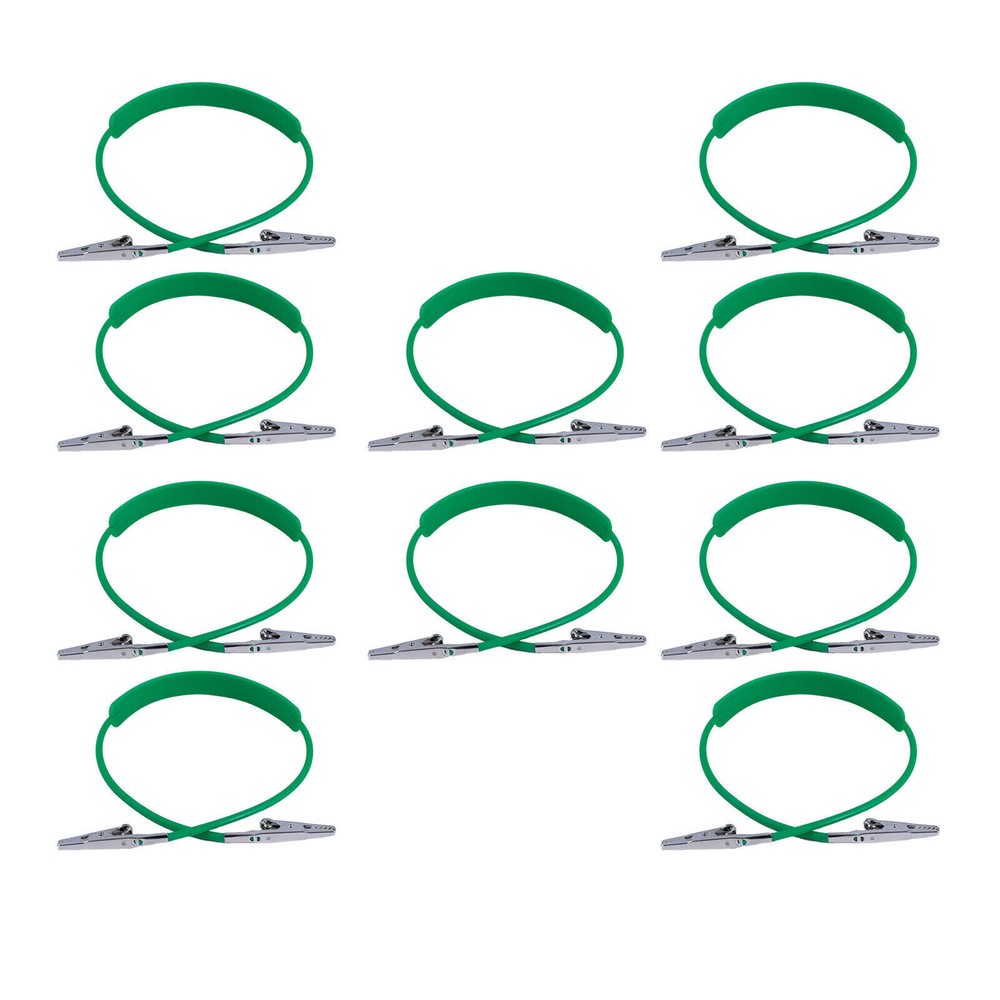 10x Dental Bib Clip Flexible Silicone Chain Patient Napkin Holder Autoclavable